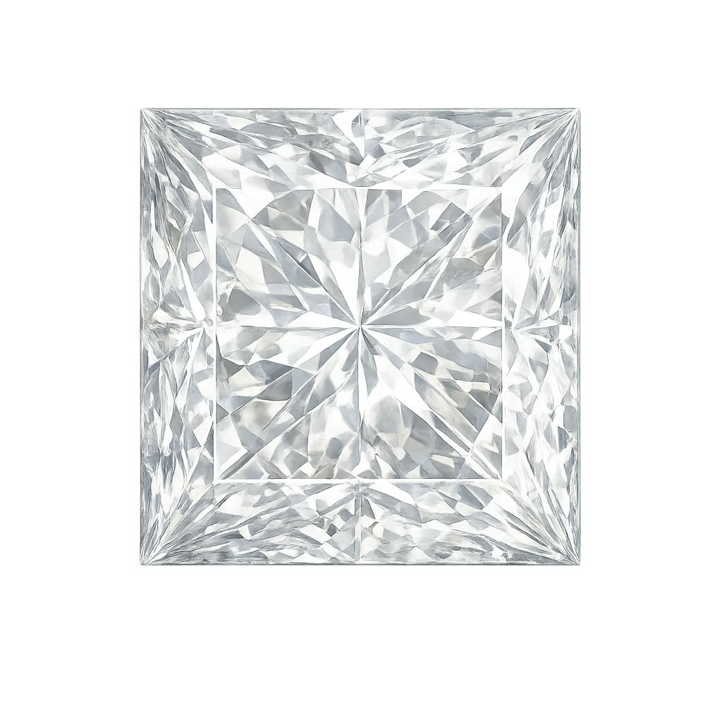 Square Natural white Topaz