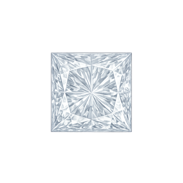 Square White#12 Synthetic Gem
