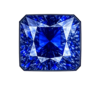 Square cut corner Nano crystal Blue sapphire #121