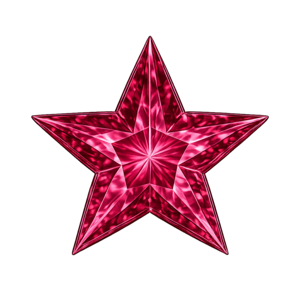 Star Rose#3 Synthetic Gemstone