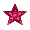 Star Rubby #4 synthetic Gemstone