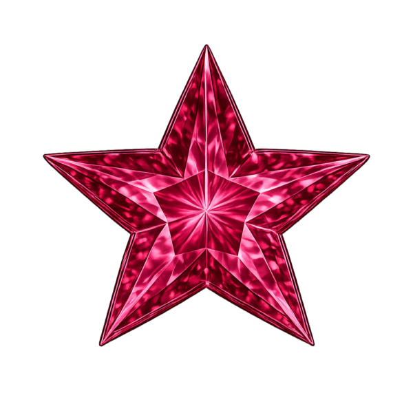 Star Rubby #4 synthetic Gemstone