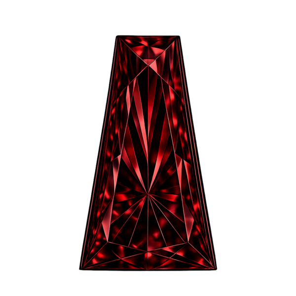 Taper Cz dark garnet