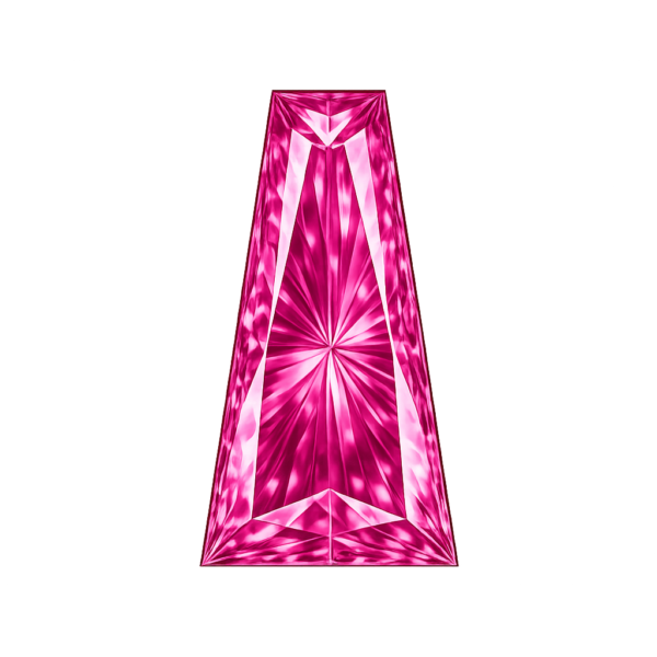 Tapper Rose #3 synthetic Gemstone