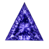 Triangle CZ Tanzanite