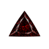 Triangle Cz Dark Garnet
