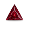 Triangle Cz Rhodolite AAA