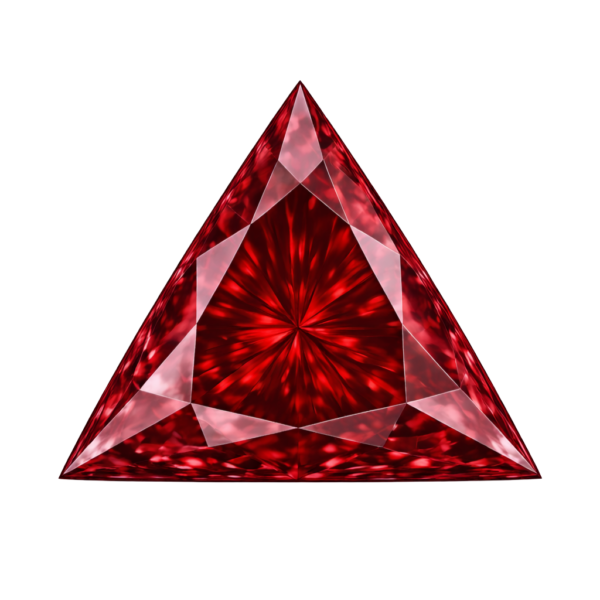 Triangle Garnet #7 Synthetic Gem