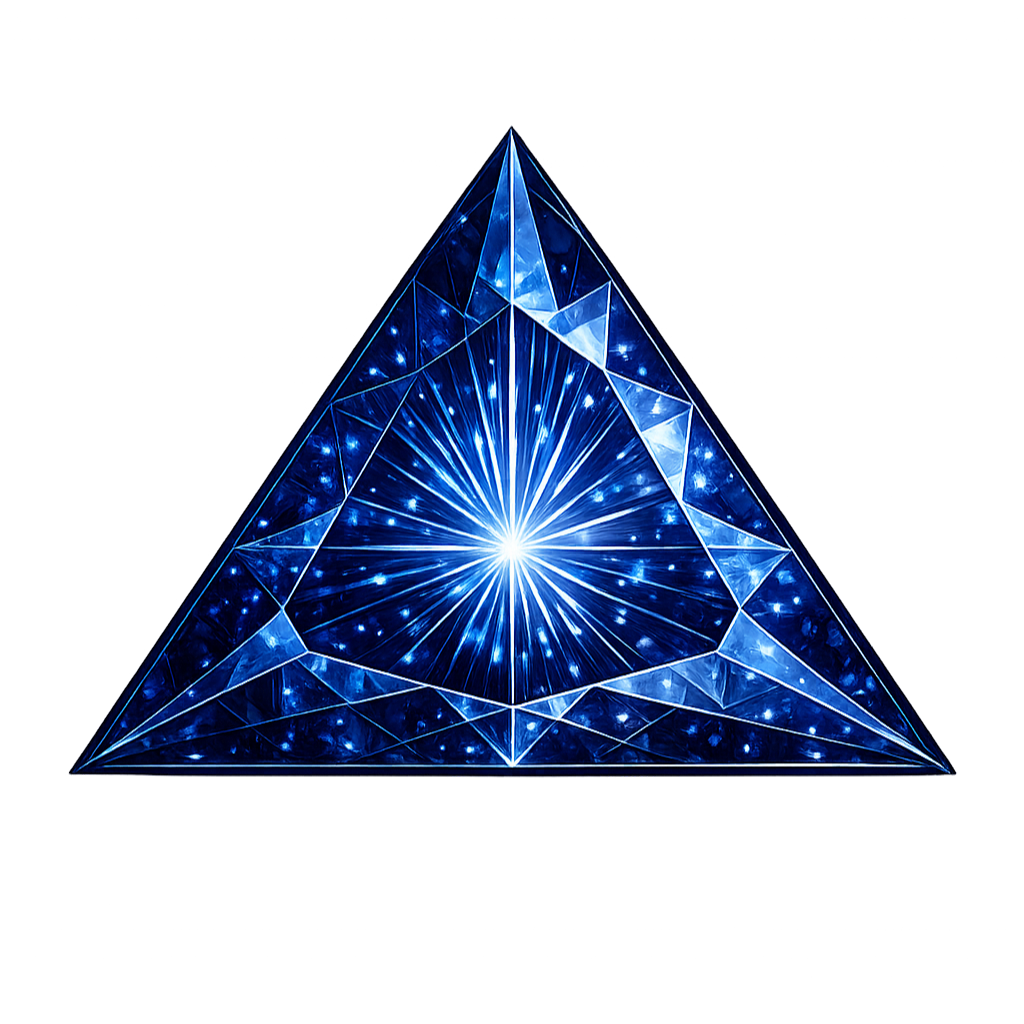 Triangle Lab created Dark Sapphire #35