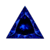 Triangle blue sapphire #34