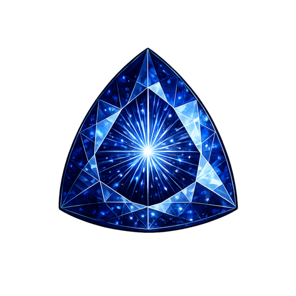 Trillion Dark blue Sapphire #35
