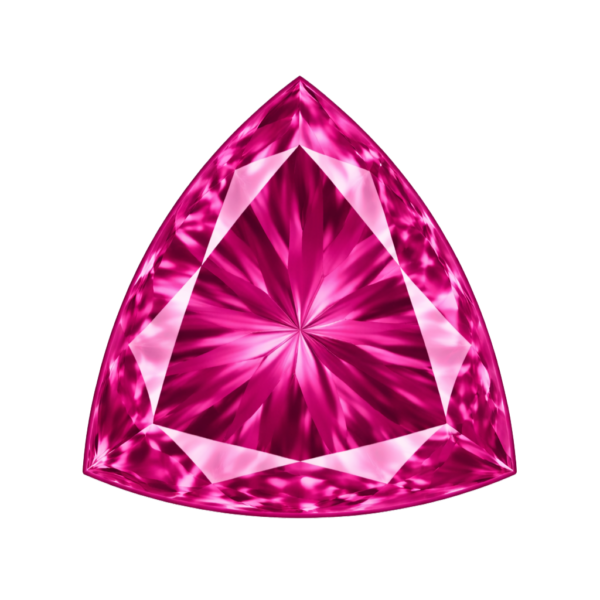 Trillion Rose #3 Synthetic Gemstone