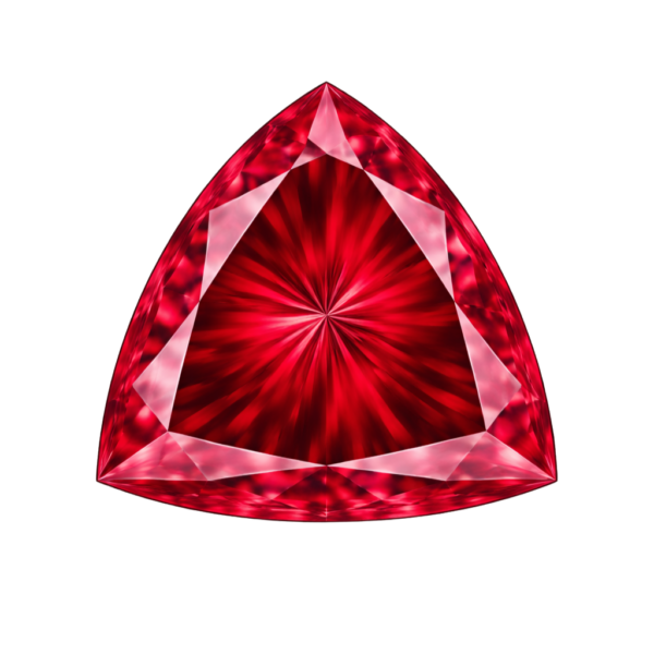 Trillion Rubby #4 Synthetic Gemstone