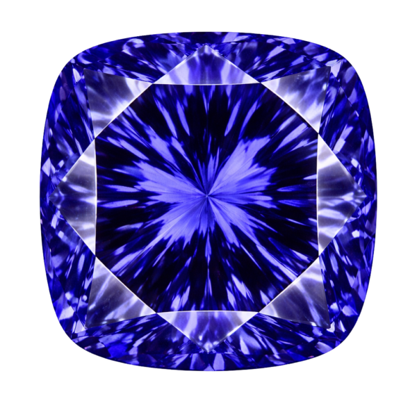 cushion CZ Tanzanite