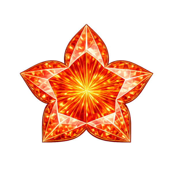 flower Padparadsha Synthetic gem