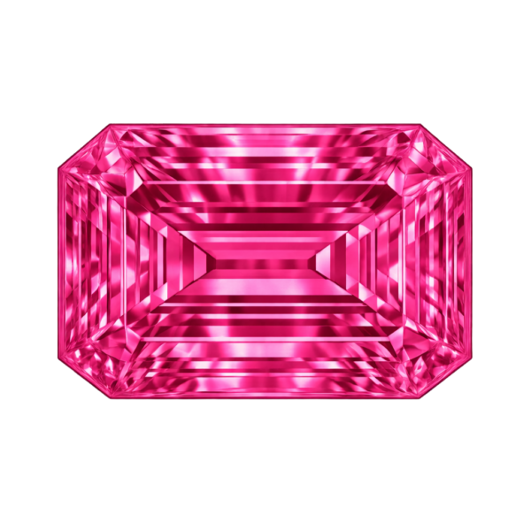 octagon Rose #3 synthetic Genmstone