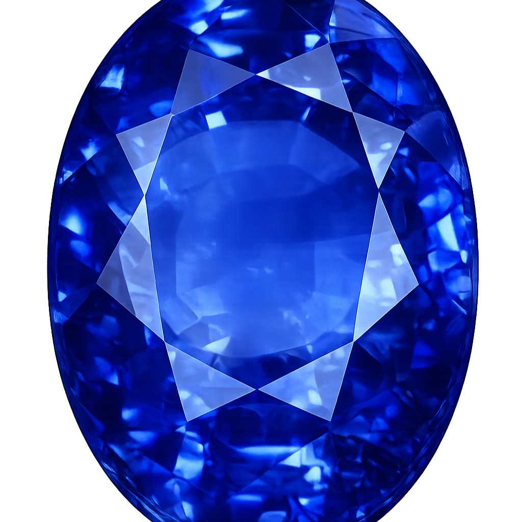 oval blue sapphire