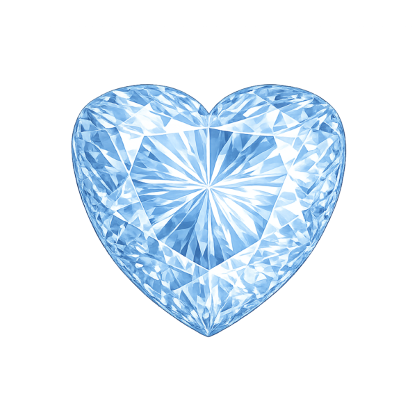 Heart Blue Sapphire Light 123