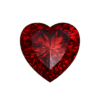 Heart Nano Garnet medium 162