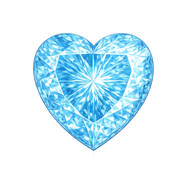 Heart Sky Blue Light 145