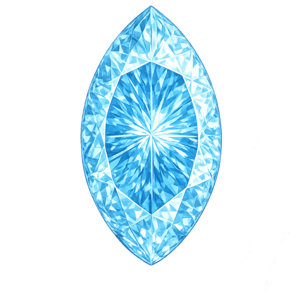 Marquise Nano Sky Blue Light 145