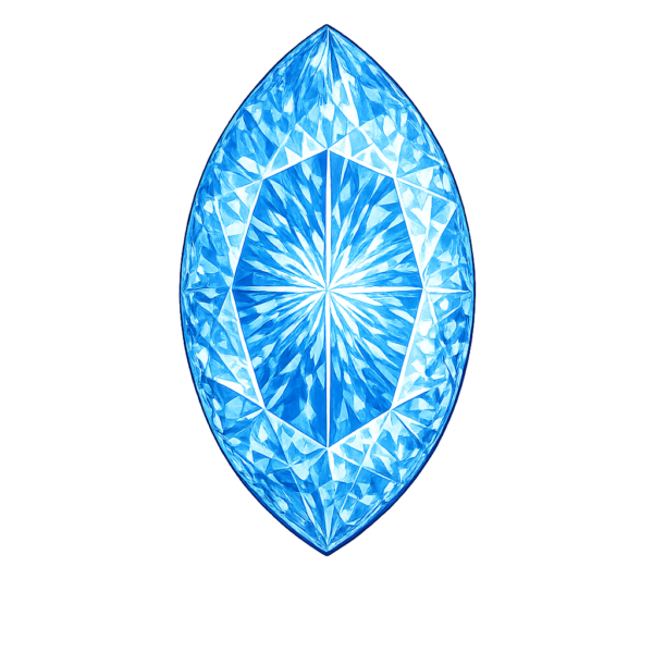 Marquise Nano Sky Blue Medium 144