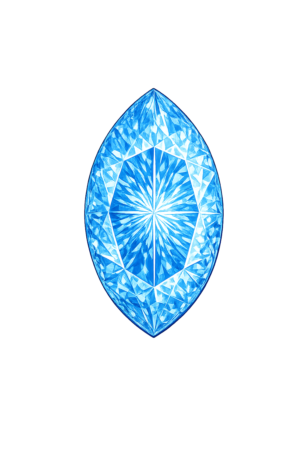 Marquise Nano Sky Blue Medium 144