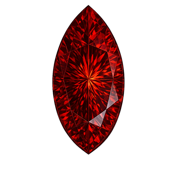 Marquise Nano garnet Medium 162