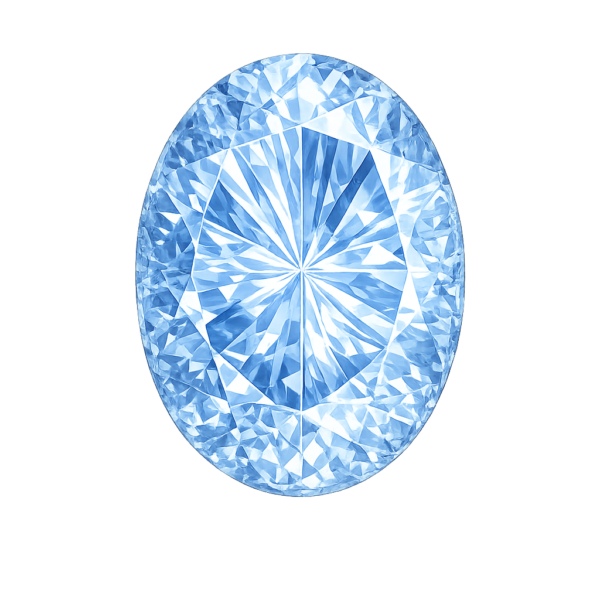 Oval Nano Blue Sapphire light 123
