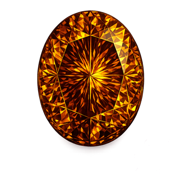 Oval Nano Citrine Dark 171