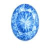Oval nano Blue sapphire Medium 124