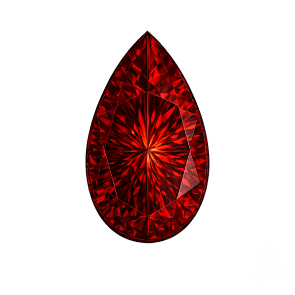 Pear Nano Garnet medium 162