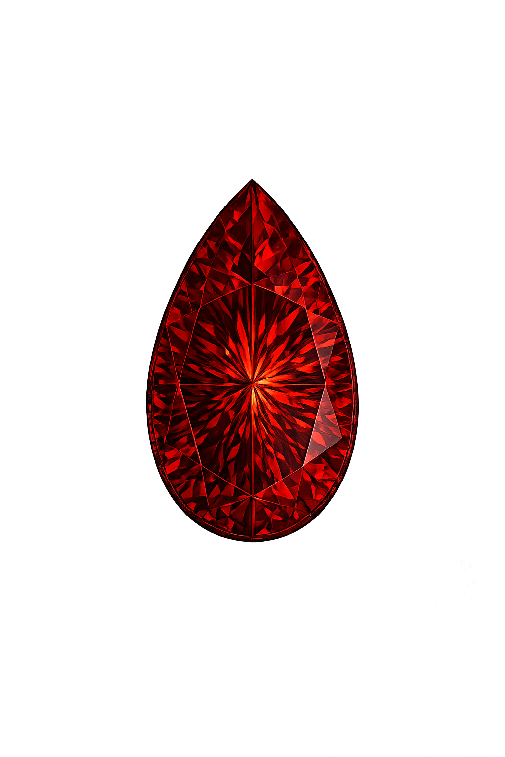 Pear Nano Garnet medium 162