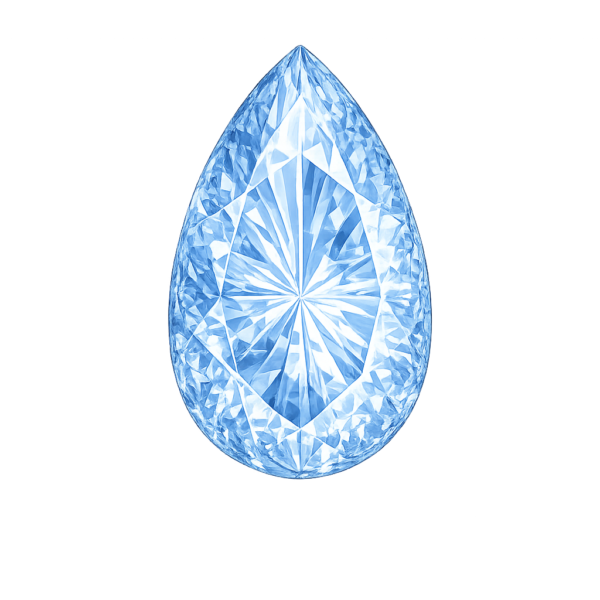 Pear blue Sapphire Light 123