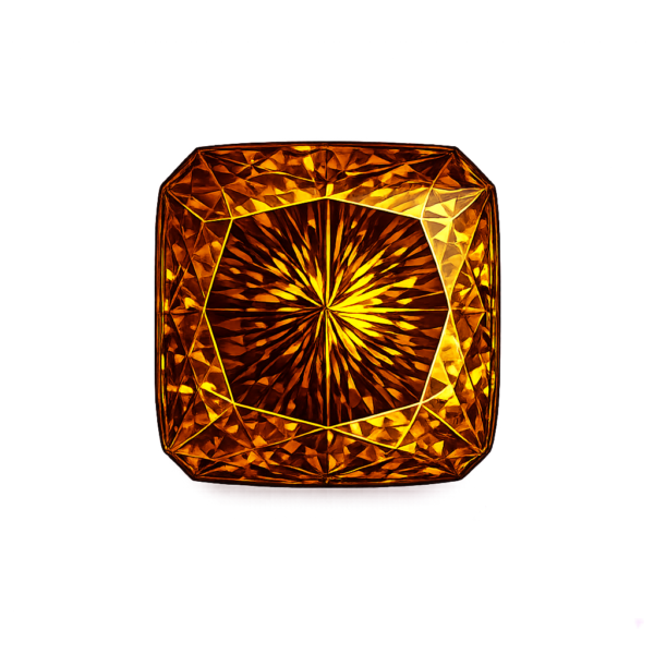Square Cut corner Nano Citrine Dark 171