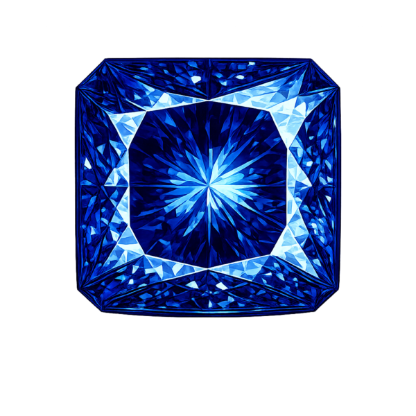 Square Cut corner Nano Swiss Blue Dark 142