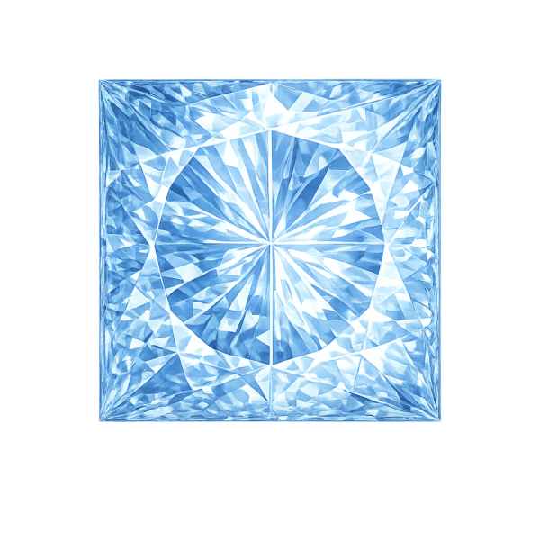 Square Nano Blue Sapphire light 123