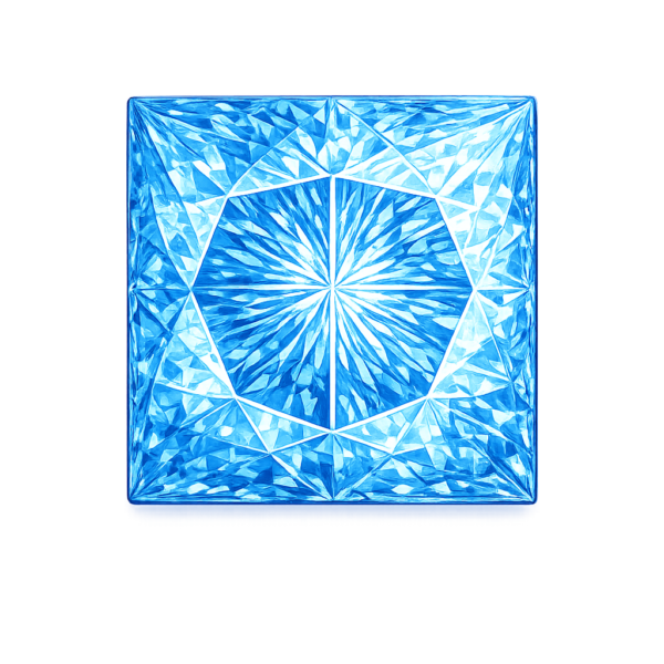 Square Nano Sky blue Medium 144