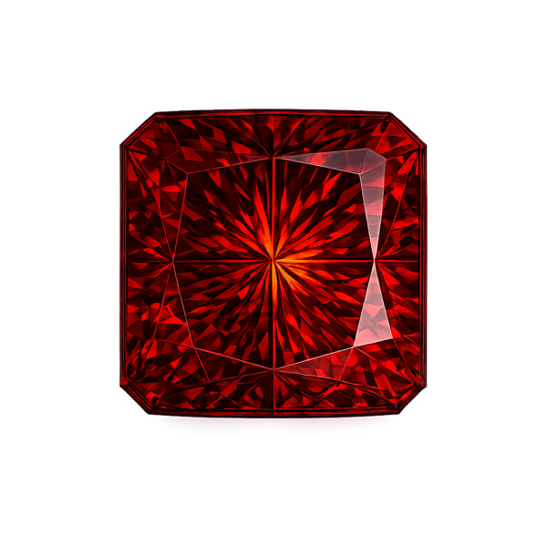 Square cut corner Nano Garnet Medium 162