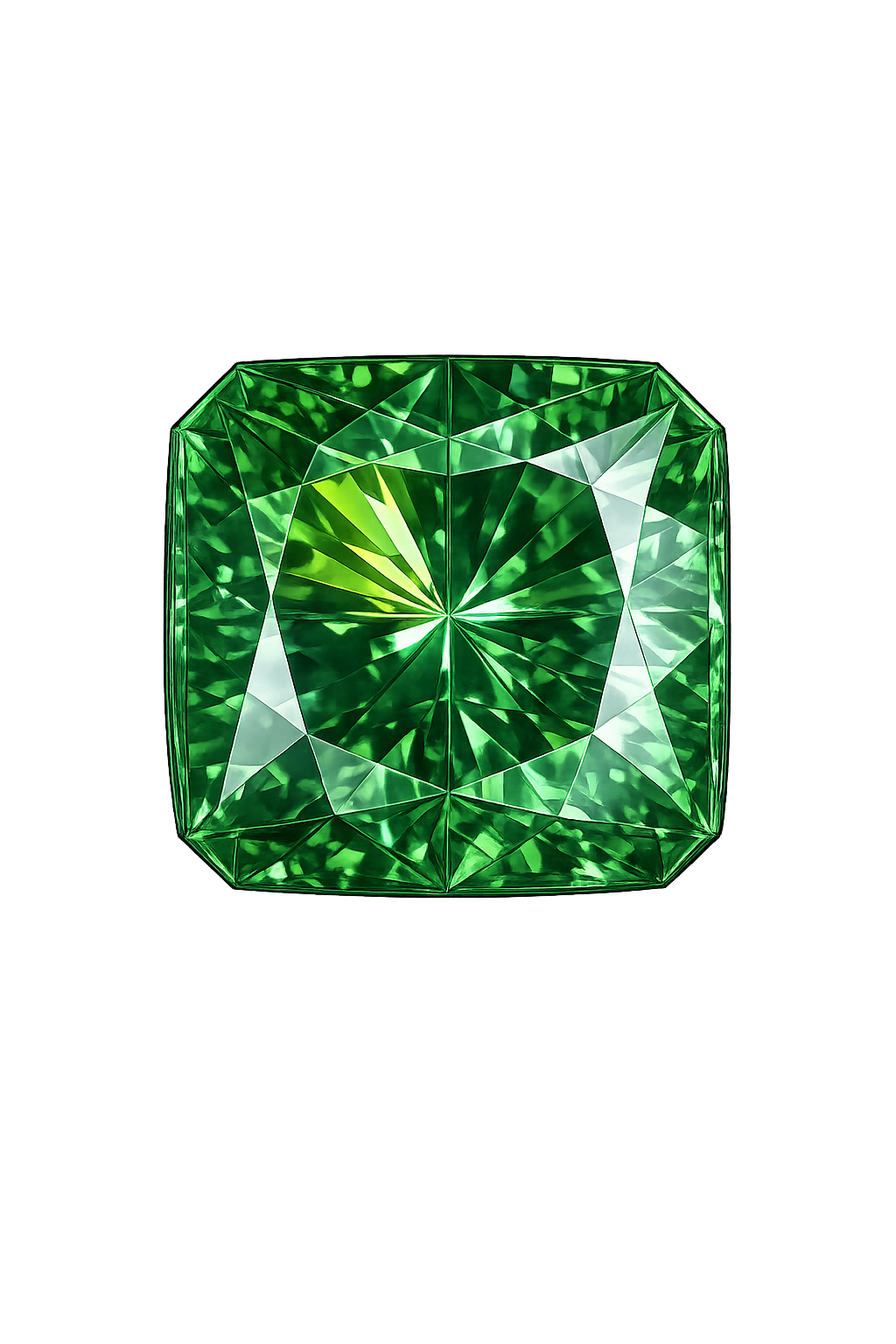Square cut corner Nano tourmaline dark 131