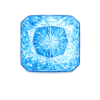 Square cut corner Sky blue medium 144