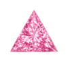 Triangle CZ pink rose
