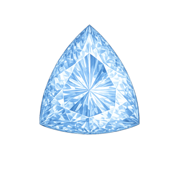 Trillion Blue sapphire light 123