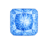square cut corner blue sapphire medium 124
